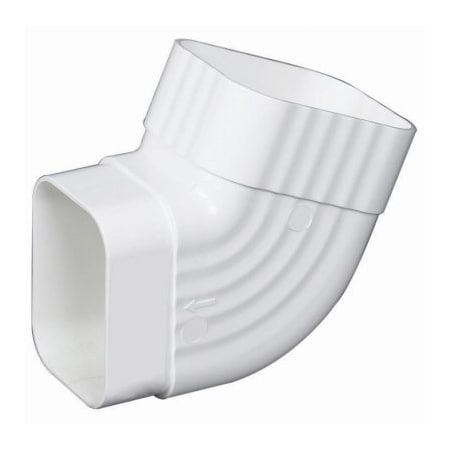 Amerimax Home Products 2x3 White B Side Elbow M0628